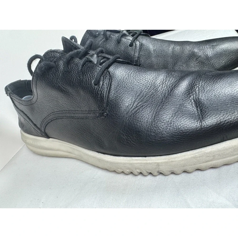 Cole Haan Grand+ Plain Toe C36934 Men's Dress Shoes‎ 12M Black Leather Oxfords